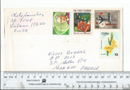 Cuba Havanna To St Gilles Quebec Canada 1991........................(Box 8) - Storia Postale