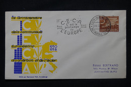 LUXEMBOURG - Enveloppe Souvenir  " CECA " En 1958 - L 104846 - Covers & Documents