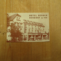 Berdorf Hotel Herber - Cartoncini Da Visita