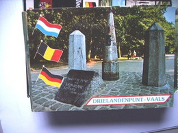 Nederland Holland Pays Bas Vaals Drielandenpunt Vlaggen En Paaltjes - Vaals