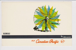 Vintage Promotion Card Hawaii From Canadian Pacific Airlines CPA C.P.A. - 1946-....: Modern Tijdperk