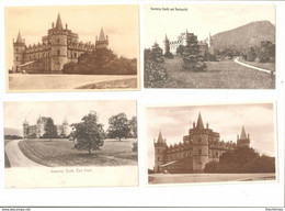 FOUR POSTCARDS OF INVERARAY SCOTLAND ARGYLLSHIRE - Argyllshire