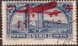 Siria - Fx. 10199 - Yv. Ae. 41 - Sobrecarga 15 Pi. / 25 Pi Y Silueta De Avion En Carmin - 1929/30 - Ø - Aéreo