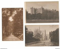 THREE RP POSTCARDS OF  ARUNDEL SHOWING CHURCH CASTLE - Arundel