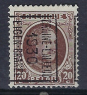 HOUYOUX Nr. 196 Voorafgestempeld Nr. 5492 Positie B  BRAINE L'ALLEUD 1930 EIGENBRAKEL ; Staat Zie Scan ! - Rollo De Sellos 1930-..