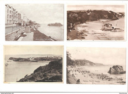 FOUR POSTCARDS OF TENBY PEMBROKESHIRE WALES OLD POSTCARDS - Pembrokeshire