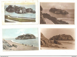 4 - FOUR POSTCARDS OF TENBY PEMBROKESHIRE WALES OLD POSTCARDS - Pembrokeshire