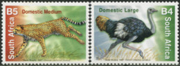 SOUTH AFRICA RSA 2007 Definitives Cheetah Ostrich Bird Birds Animals Fauna MNH - Autruches
