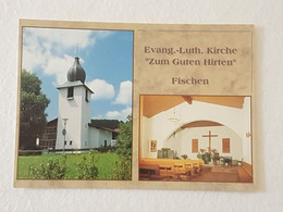 Fischen Evan.Luth Kirche "zum Guten Hirten" (nicht Gelaufen, Ca.1995); #H50 - Fischen