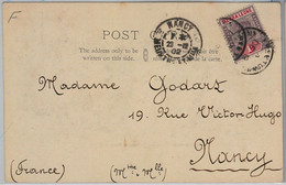 39929 - SIERRA LEONE -  POSTAL HISTORY  - POSTCARD To FRANCE -   Bathurst  1902 - Sierra Leona (...-1960)