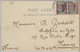 39928 - SIERRA LEONE -  POSTAL HISTORY  - POSTCARD To FRANCE - FREETOWN 1901 - Sierra Leona (...-1960)