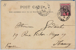 39927 - SIERRA LEONE -  POSTAL HISTORY  - POSTCARD To FRANCE -  FREETOWN 1905 - Sierra Leona (...-1960)