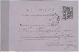 42043 - FRANCE -  POSTAL HISTORY - Private Print ADVERTISING  STATIONERY Card  1890  REPIQUAGE -  Longwy - Enteros Privados