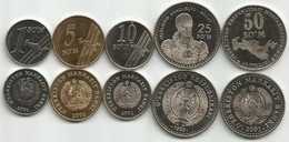 Uzbekistan 1999/2001. Set Of 5 High Grade Coins - Uzbekistan