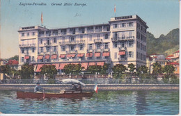 SUISSE - HELVETIA - LAGO LGANO - PARADISO - GRAND HOTEL EUROPE - Paradiso