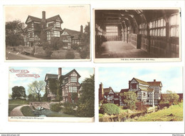 FOUR MORETON HALL CONGLETON CHESHIRE POSTCARDS - Other & Unclassified