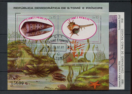1981, St. Thomas Und Prinzeninseln, Bl.56+69 A, Gest. - Sao Tome And Principe