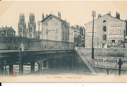 Nancy (54 Meurthe Et Moselle) Pont Stanislas - Affiches Sel Chicorée Cambrai Plaque Emmaillée Maison Des Magasins Réunis - Nancy