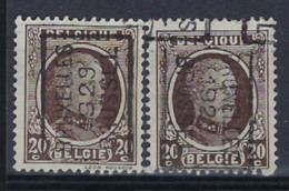 HOUYOUX Nr. 196 Voorafgestempeld Nr. 4743 A + B   BRUXELLES 1929 BRUSSEL  ; Staat Zie Scan ! - Rollenmarken 1930-..