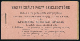 ** 1908 Bélyegfüzet 24 Db 10f Turul Bélyeggel (200.000) Ritka Darab!! - Otros & Sin Clasificación