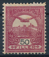 * 1904 Turul Sötétborvörös 50f 3. Vízjelállás (55.000) - Otros & Sin Clasificación