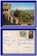 1983 San Marino Saint Marin Ak Postcard Carte Posted To Italy - Covers & Documents