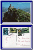 1971 San Marino Saint Marin Ak Postcard Carte Posted To Italy - Storia Postale