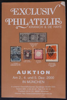 2000 Kranich& De Haye-Exclusiv Philatelie Auktion In München (used)/2000 Müncheni Filatéliai árverési Katalógus,viseltes - Otros & Sin Clasificación