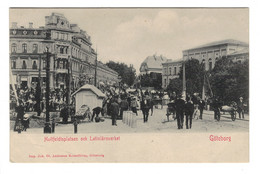 DG2260 - SWEDEN - GÖTENBORG - HUITFELDTSPLATSEN OCH LATINLÄROVERKET - BUSY STREET SCENE - Sweden