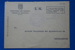 #2  ESPANA BELLE LETTRE   1974 SN  MINISTERIO  BARCELONA    POUR CASTELLDELFELS  +  + AFFRANCH. INTERESSANT - Storia Postale