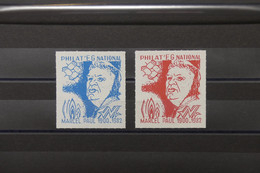 FRANCE - 2 Vignettes De Philat'eg - Marcel Paul  En Rouge Et Bleu - L 104949 - Briefmarkenmessen