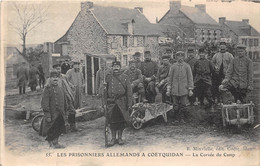 56-COETQUIDAN- LES PRISONNIERS ALLEMANDS  LA CORVEE DU CAMP - Guer Coetquidan