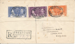 SIERRA LEONE George VI Coronation 1937 FDC - Sierra Leona (...-1960)