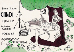 Postal  De Radio -amador-CANDI-DAMAIA - Radio