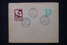 FRANCE  - Vignette ECRS ( Equipes Croix Rouge De Secourisme ) Sur Enveloppe En 1950 - L 104970 - Briefe U. Dokumente