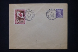 FRANCE  - Vignette ECRS ( Equipes Croix Rouge De Secourisme ) Sur Enveloppe En 1951 - L 104971 - Briefe U. Dokumente