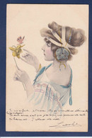 CPA Type VIENNE Art Nouveau Viennoise Femme Girl Woman Circulé MM VIENNE Sans N° - Vienne