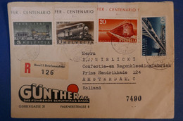 E9 SUISSE BELLE LETTRE RARE 1932 PAR AVION ZURICH BASEL POUR AMSTERDAM + TIMBRES TRES COTéS +BEL AFFRANCHISSEMENT - Autres & Non Classés