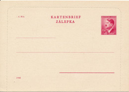 BÖHMEN+MÄHREN  - 1942  ,  Kartenbrief ,  Letter Card   -   Michel  K4 IIb - Covers & Documents