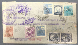 Brésil Divers Sur Enveloppe 1941 Pour Marseille Censurée En Italie (Torino) - (A1376) - Storia Postale