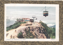 Amérique - Venezuela - Caracas - Carte De Voeux 2 Volets - Estacion Teleferico - Gare Téléférique Avila - Venezuela