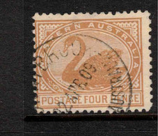 WESTERN AUSTRALIA 1905 4d Pale Chestnut SG 142a U #APP07 - Usados