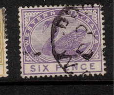 WESTERN AUSTRALIA 1885 6d Bright Violet SG 100 U #APP02 - Oblitérés