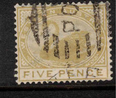 WESTERN AUSTRALIA 1885 5d Bistre SG 99 U #APP00 - Used Stamps