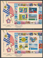 1976 Évfordulók-események Blokk Pár Mi 31-32 FDC-n - Otros & Sin Clasificación