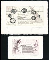 Molnár Iscsu István (1947- ): 3 Db Különféle Kiállítási Meghívó. Rézkarc, Papír, Jelzett. 2 Db Számozott: 132/150 és 39/ - Otros & Sin Clasificación