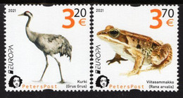 Finland - PetersPost - 2021 - Europa CEPT - Endangered National Wildlife - Mint Stamp Set (private Post) - Unused Stamps