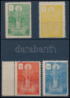 1930 Pécs Maurus 4 Különféle Színű Egyházi Illetékbélyeg / Fiscal Stamps In 4 Different Colours - Sin Clasificación