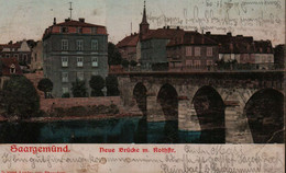 SARREGUEMINES   SAARGEMÜND, Lothringen Neue Brücke M. Rothstr.  D80086 Louise Von Ekensteen - Sarreguemines