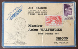 FRANCE - Voyage D'Etude TAHITI - SAIGON 31.3.1950 - (A1389) - 1960-.... Covers & Documents